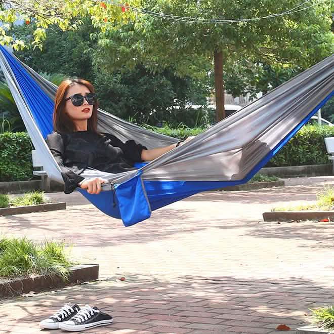 6-Piece: 2-Person Portable Hammock Set