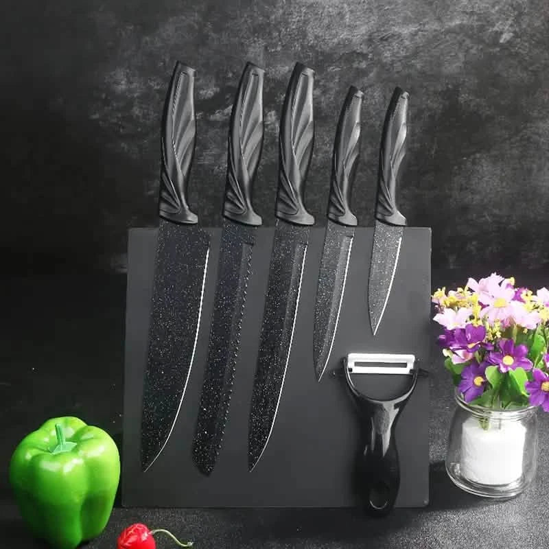 6-Piece Set: High Carbon Stainless Steel Sharp Kitchen Knives