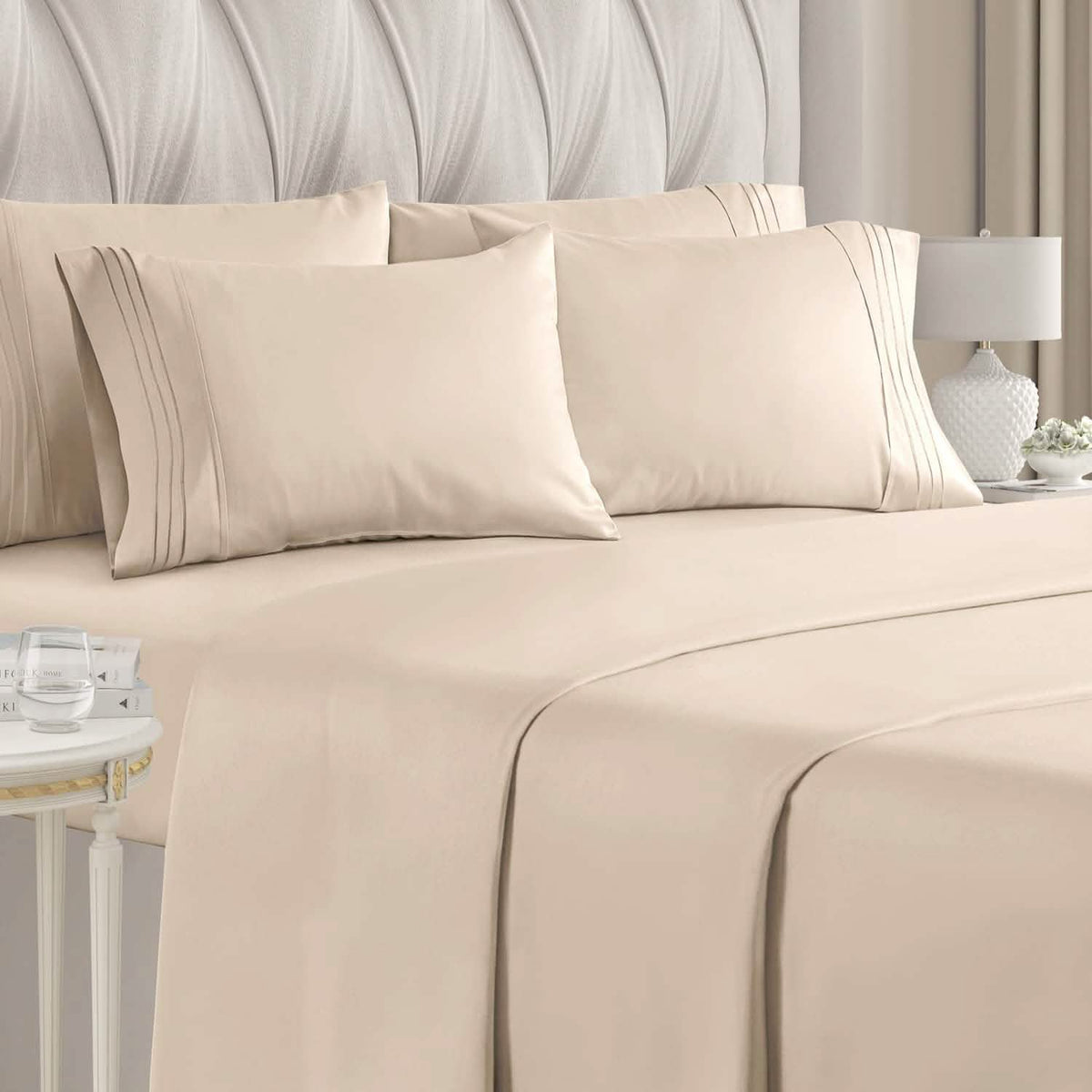 6-Piece Set: Hotel Luxury Bed Sheets