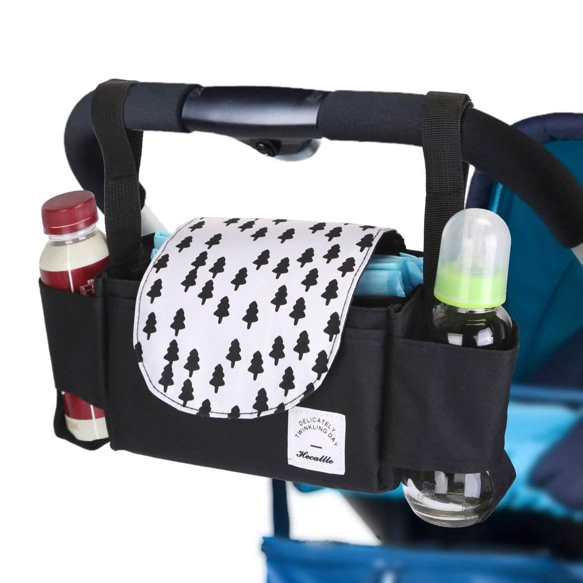 6-Pockets Baby Trolley Bag with Cup Holder