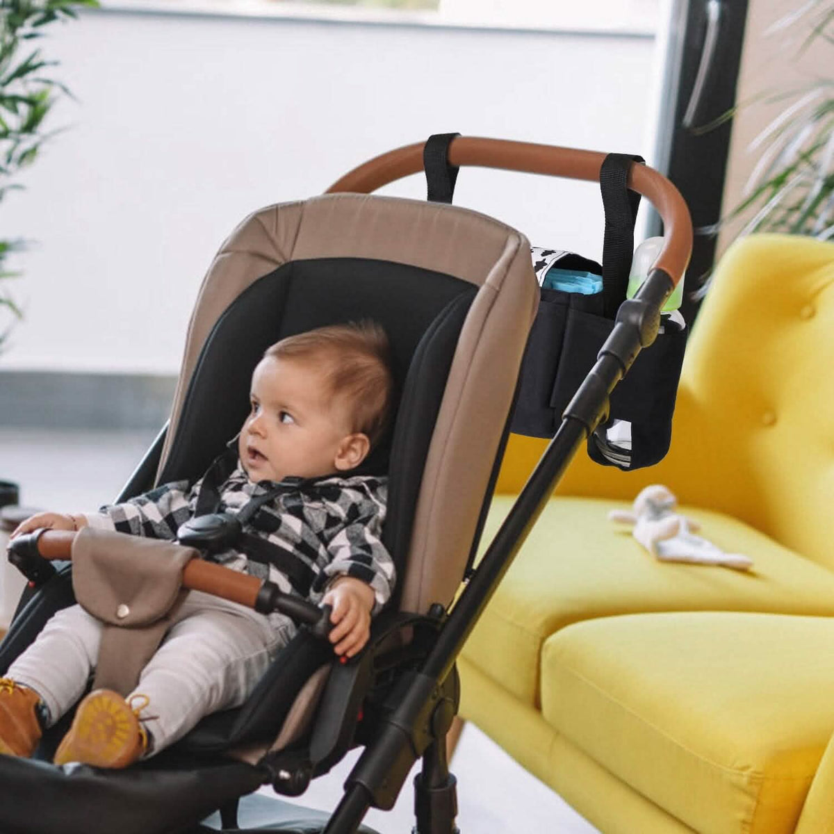 6-Pockets Baby Trolley Bag with Cup Holder