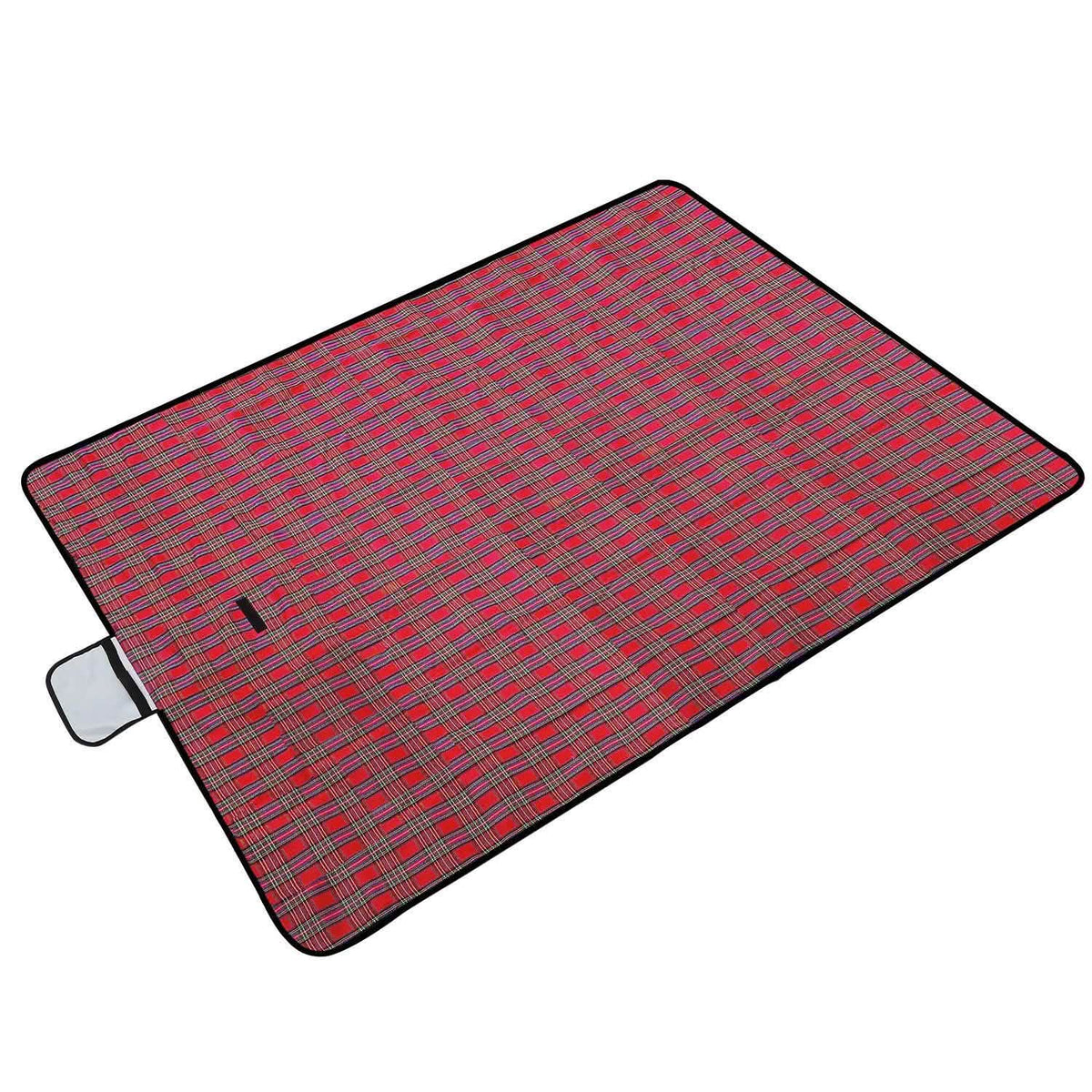60" x 78" Foldable Waterproof Picnic Blanket with Strap
