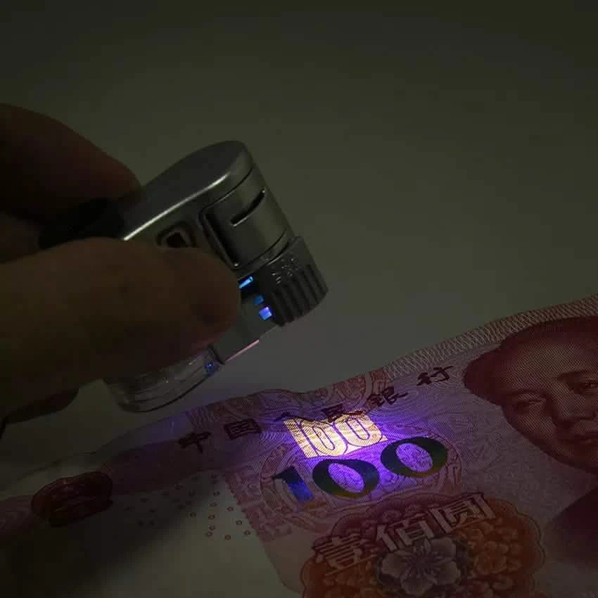 60X Handheld Magnifying Glass Mini Pocket Microscope
