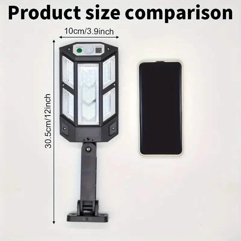 6500K Bright LED Solar Wall Light 3 Lighting Mode Light