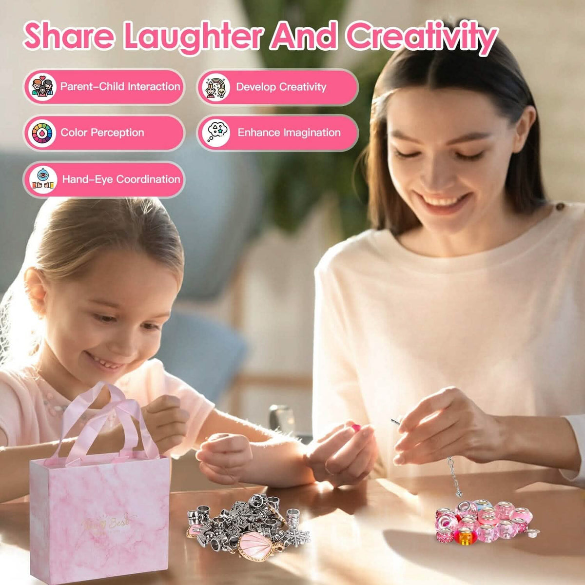 66-Pieces: Charm Bracelet Making Kit