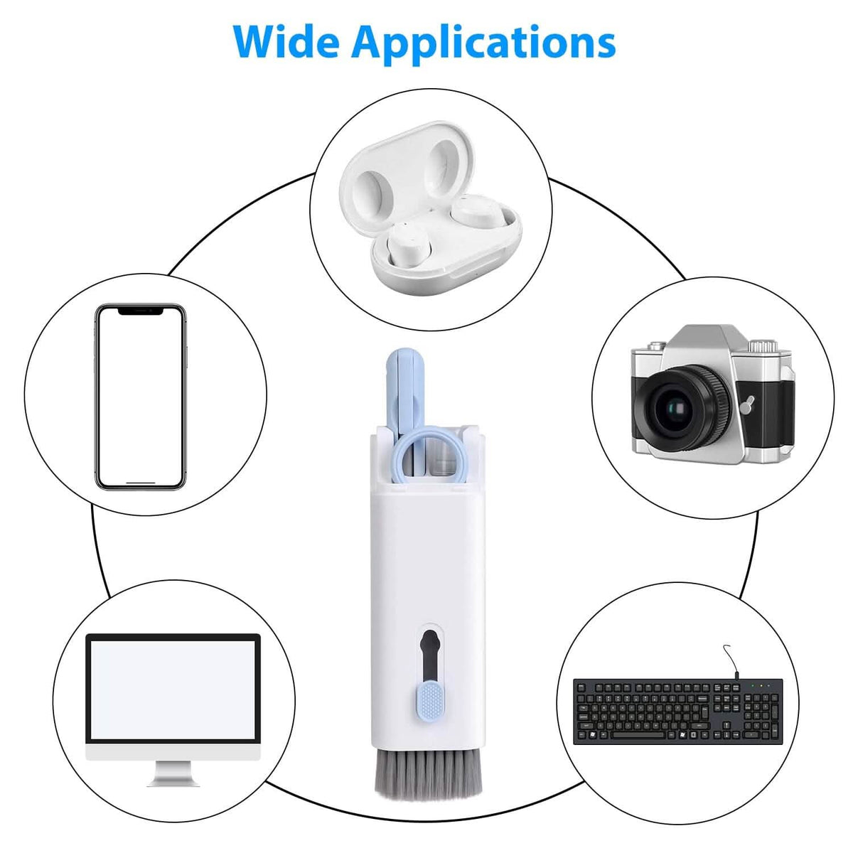 7-in-1 Laptop Keyboard Dust Cleaner Brush