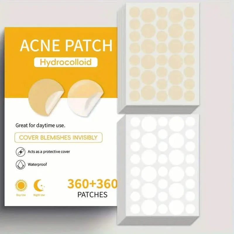 720 Count Hydrocolloid Acne Patches, Blemishes Pimples Covering Patch