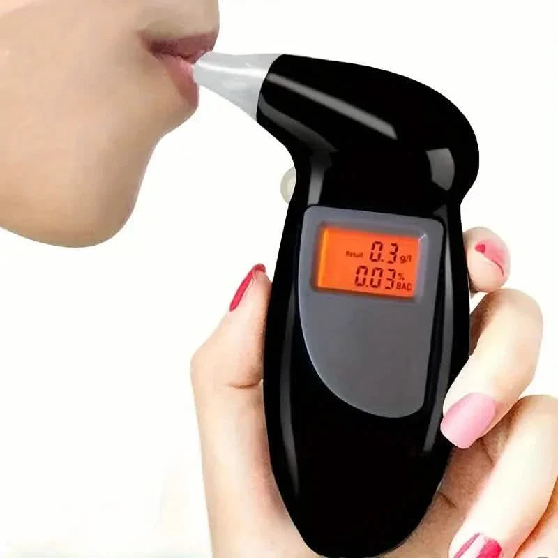 Accurate Personal Breath Alcohol Tester - Instant Blood Alcohol Content Measurement with High-Precision Sensors and LED Display