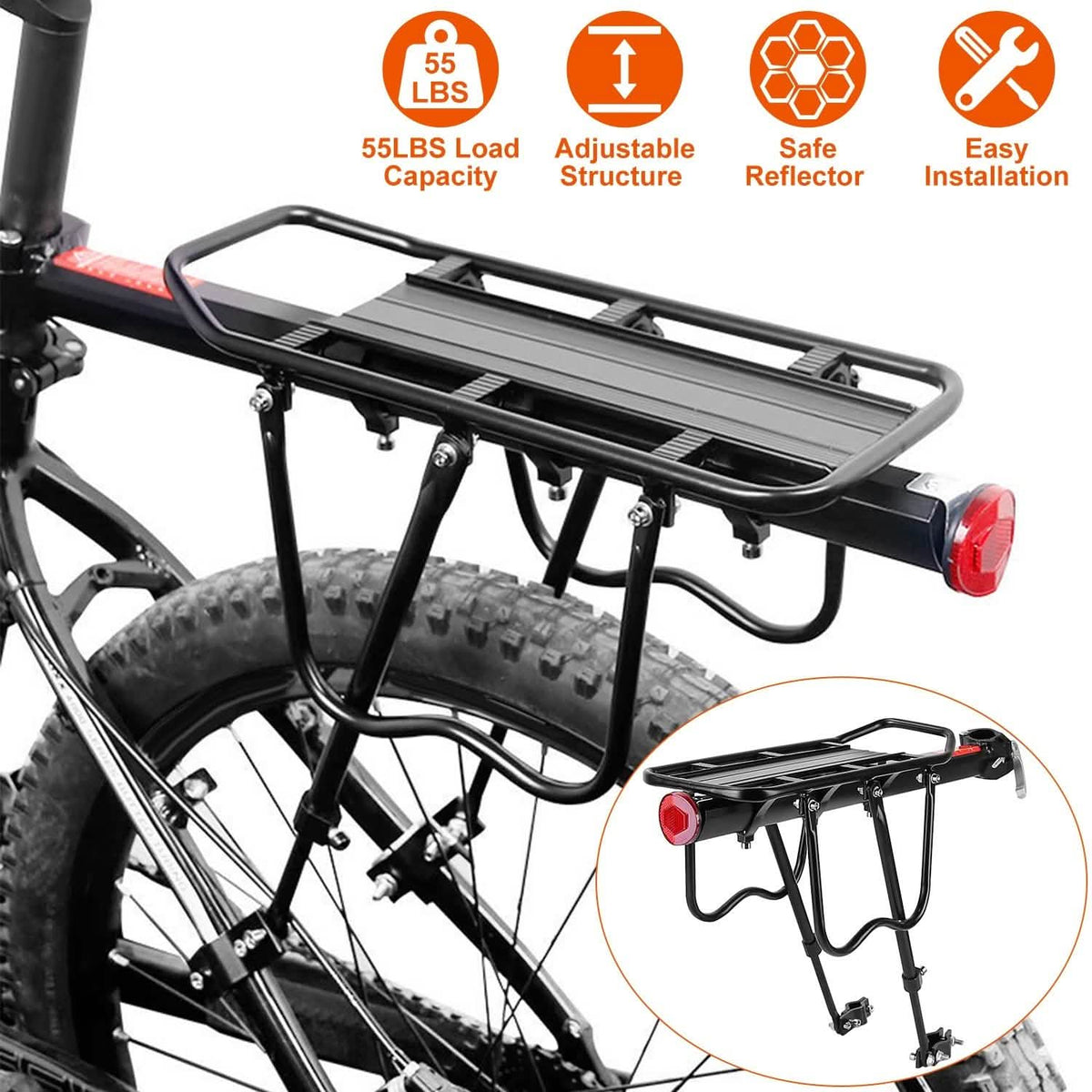 Adjustable Bike Cargo Rack