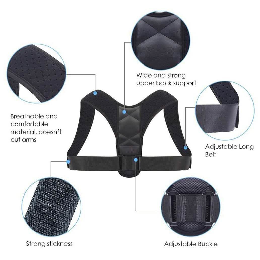 Adjustable Posture Clavicle Support Corrector Back Shoulders Brace