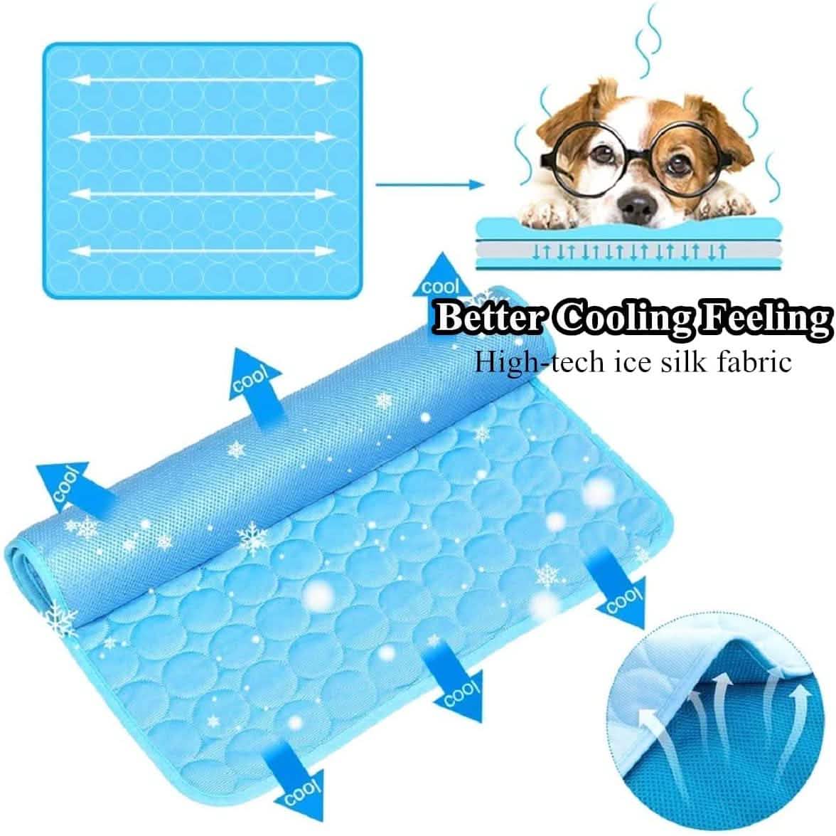 Automatic Cooling Dog Mat Washable Pet Sleeping Blanket Mat