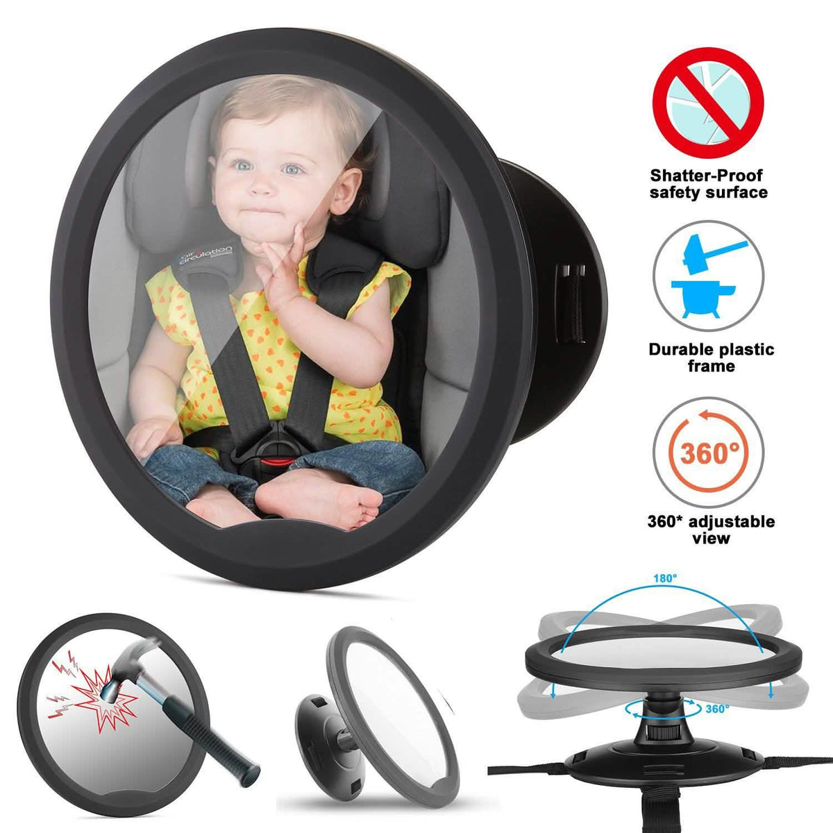 Baby Back Seat Car Mirror