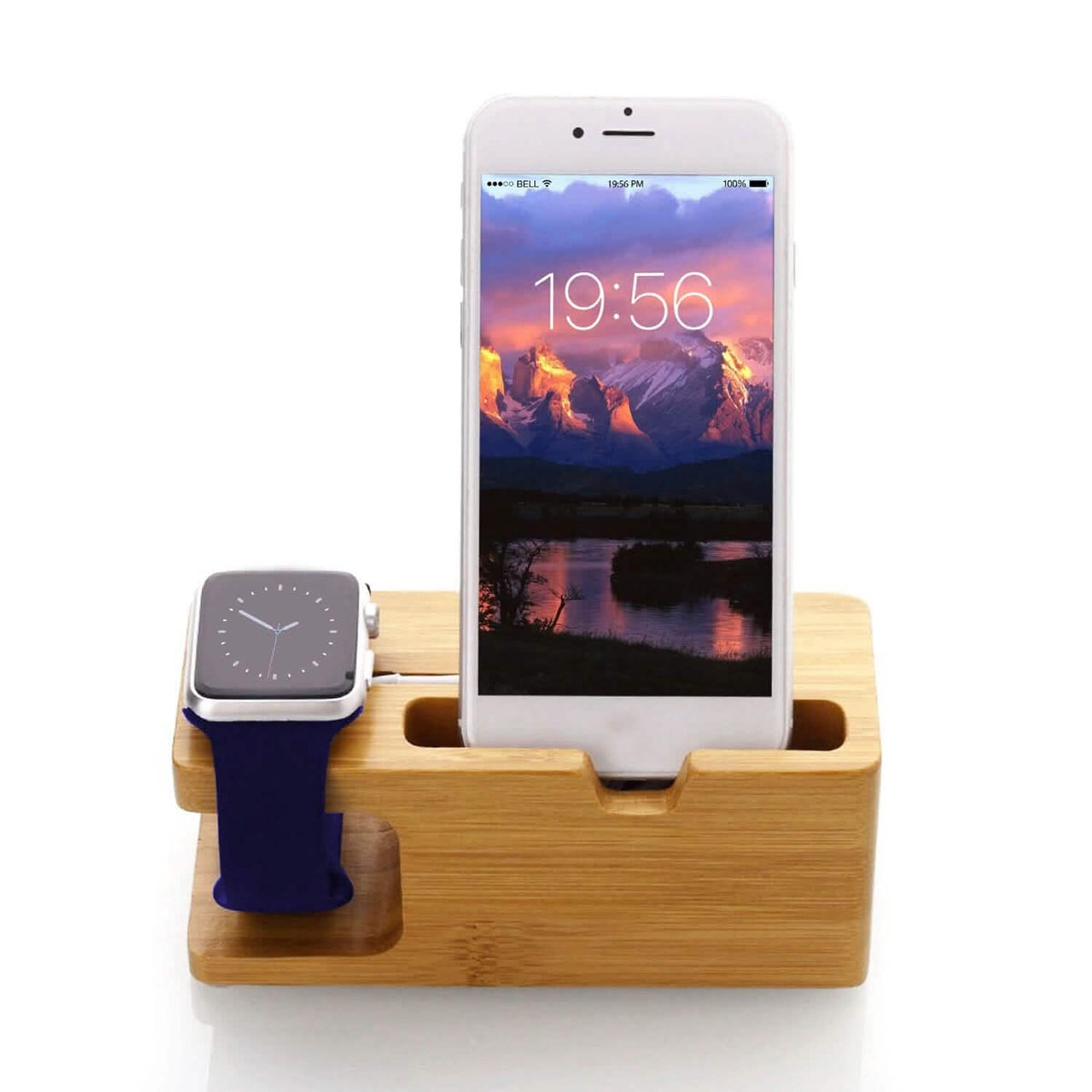 Bamboo Wood Charging Stand for Apple Watch