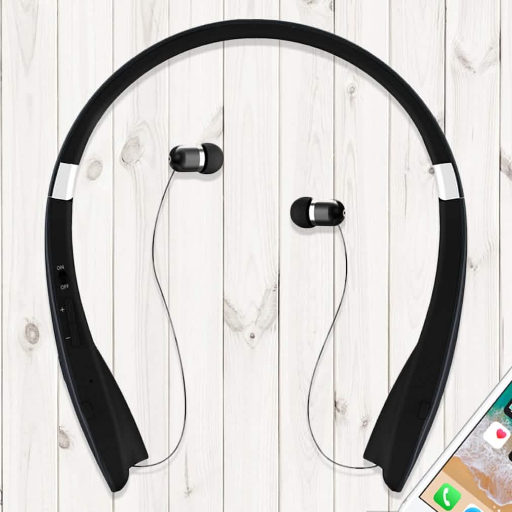 Kocaso Foldable Wireless Neckband Sweatproof Headset
