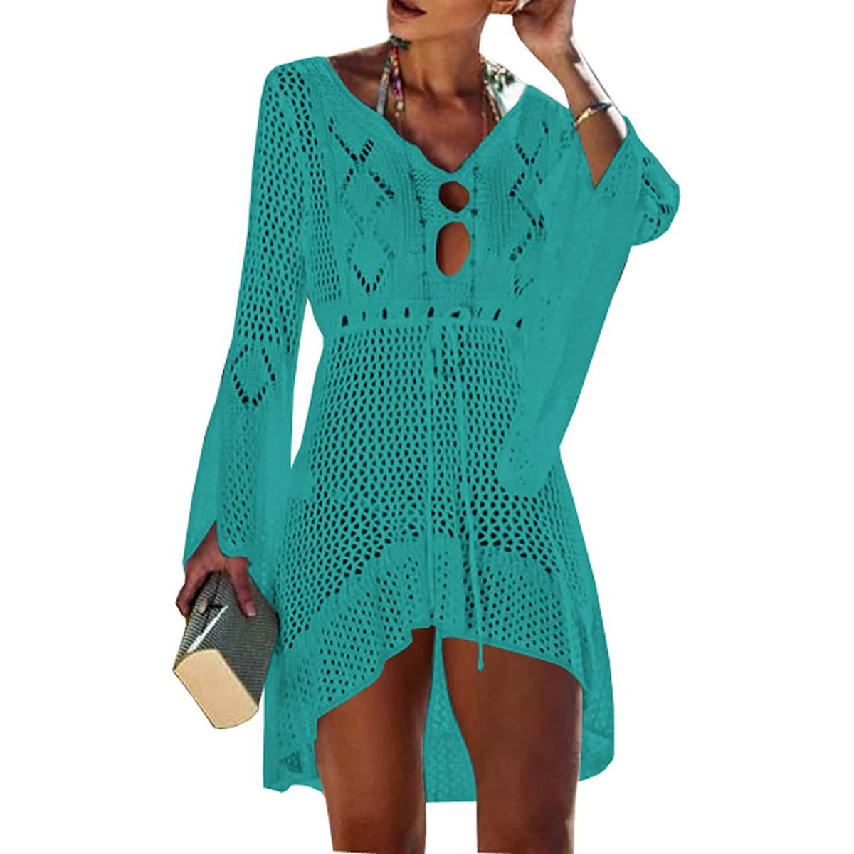 Beach Tops Sexy Perspective Cover Dress