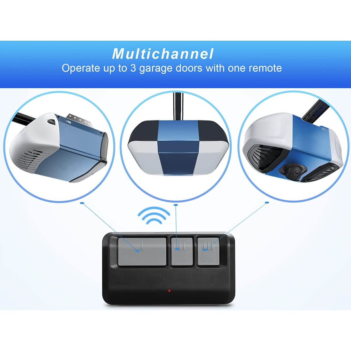 LiftMaster 893MAX 3-Button Garage Door Remote