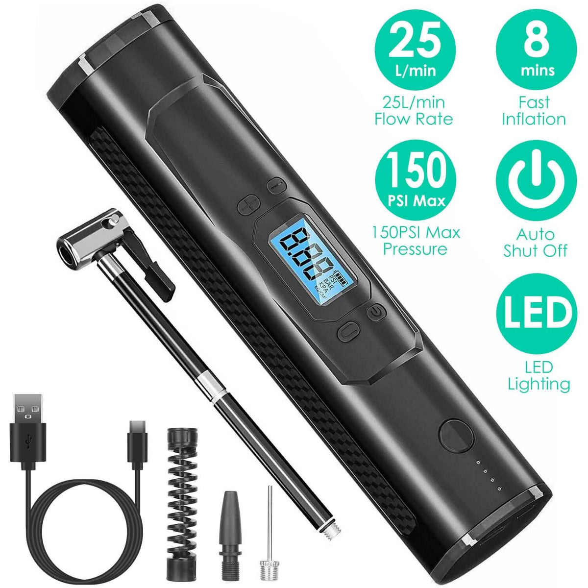 Car Tire Inflator Pump