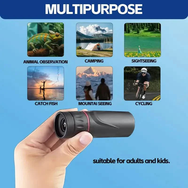 8X Portable Monocular – Pocket-Sized for Outdoor Adventures & Travel