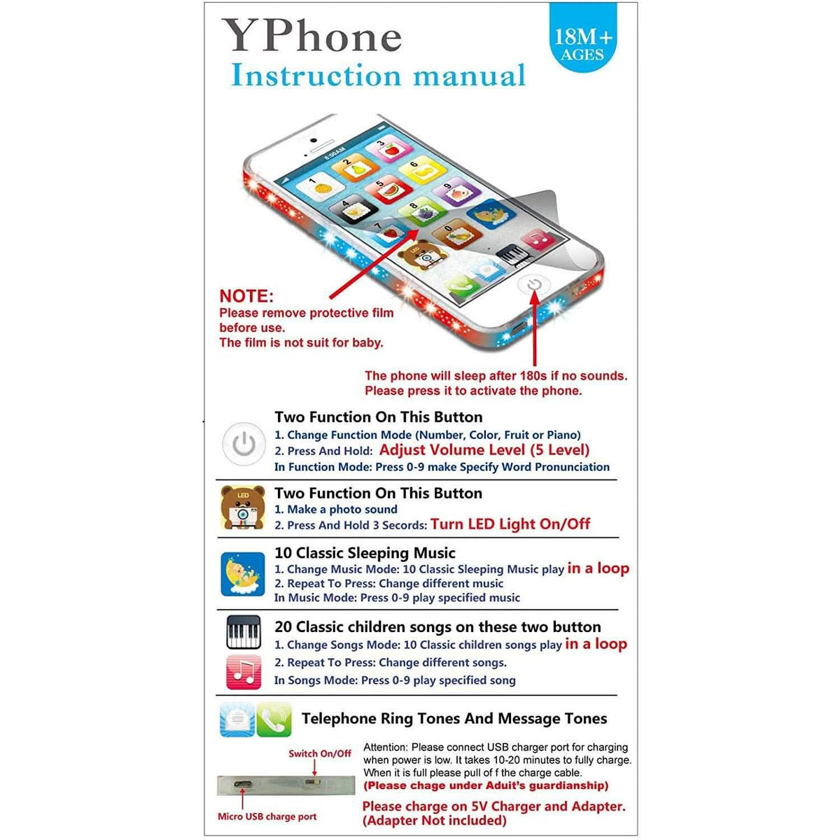 Child's Interactive Cell Phone