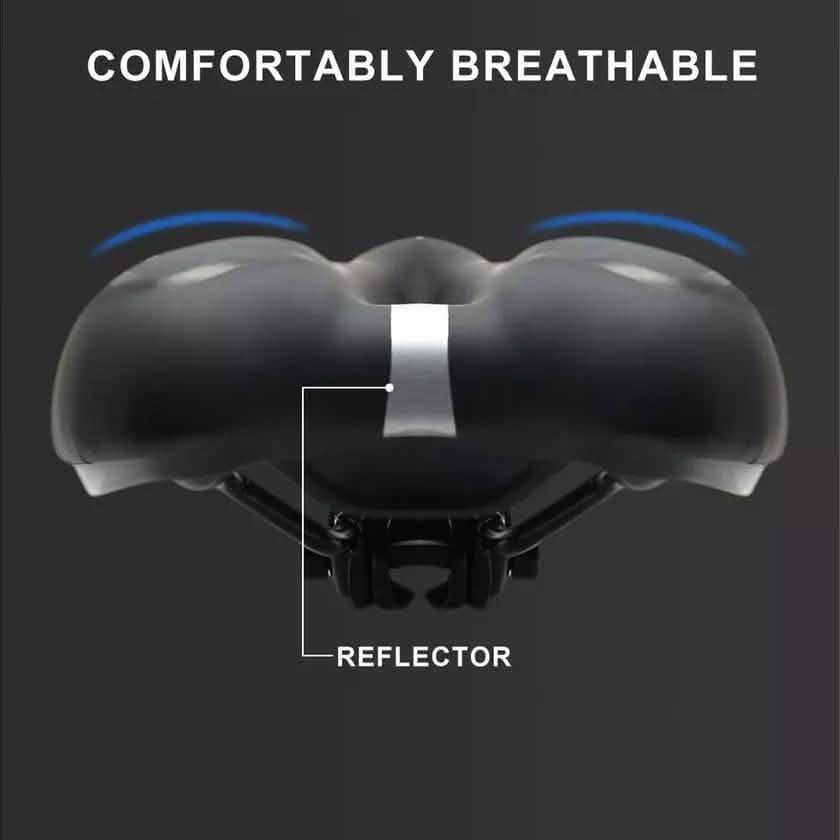 Comfortable Bike Seat - Bicycle Saddle Padded Waterproof