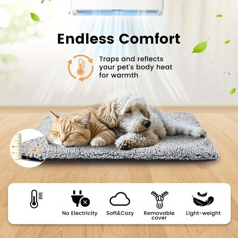 Winter Warming Pet Mattress – Non-Slip, Washable
