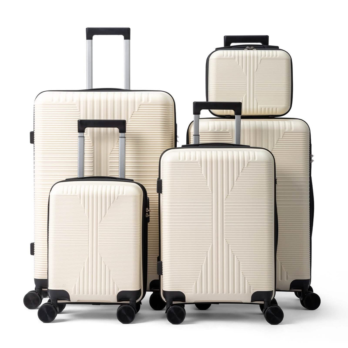 5-Piece Lightweight Luggage Set with Lock – 12/16/20/24/28 Inch