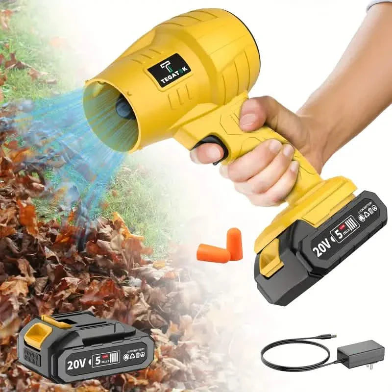 Turbo Jet Handheld Cordless Blower for Leaves, Dust & Car Drying