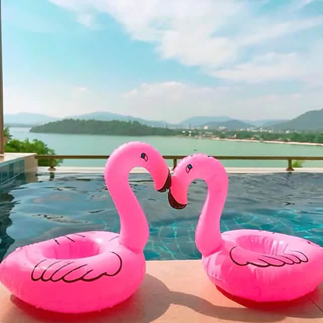 Flamingo Party Floating Sparkling Drink Cup