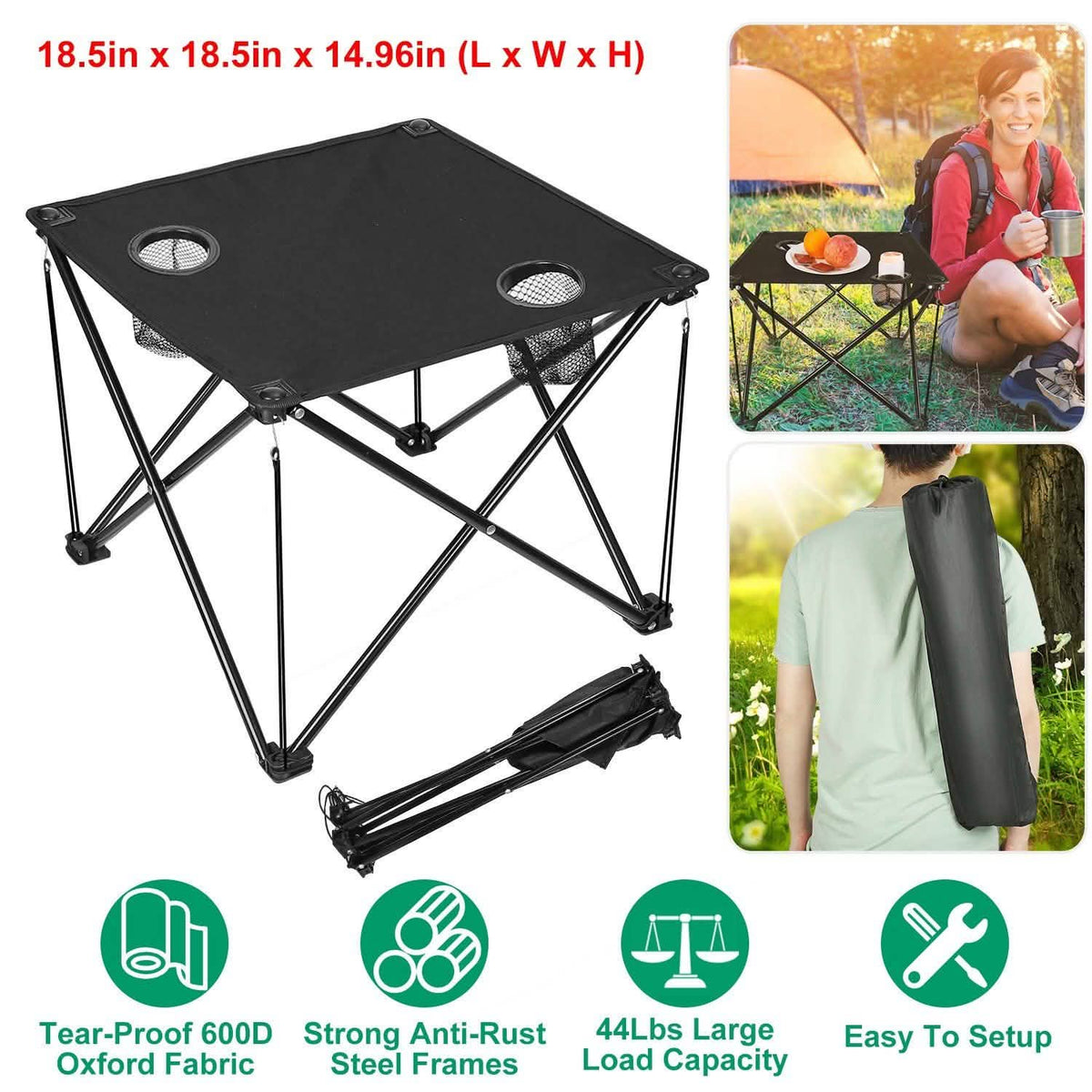 Foldable Camping Table Portable Travel Desk
