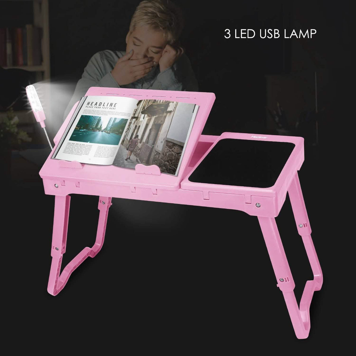 Foldable Laptop Table Bed Notebook Desk