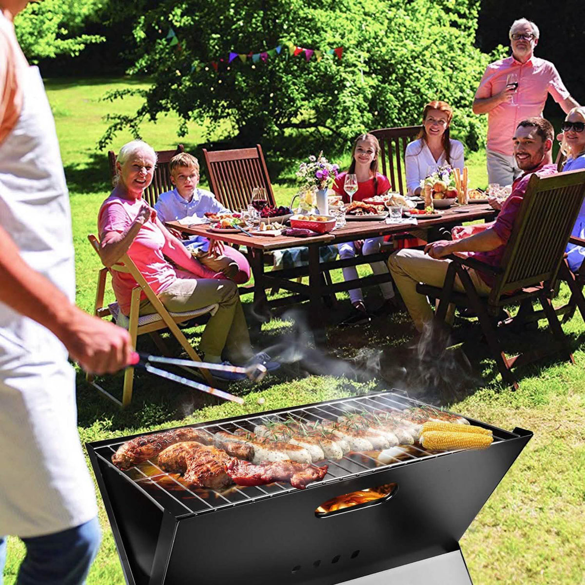 Foldable Portable BBQ Barbecue Grill