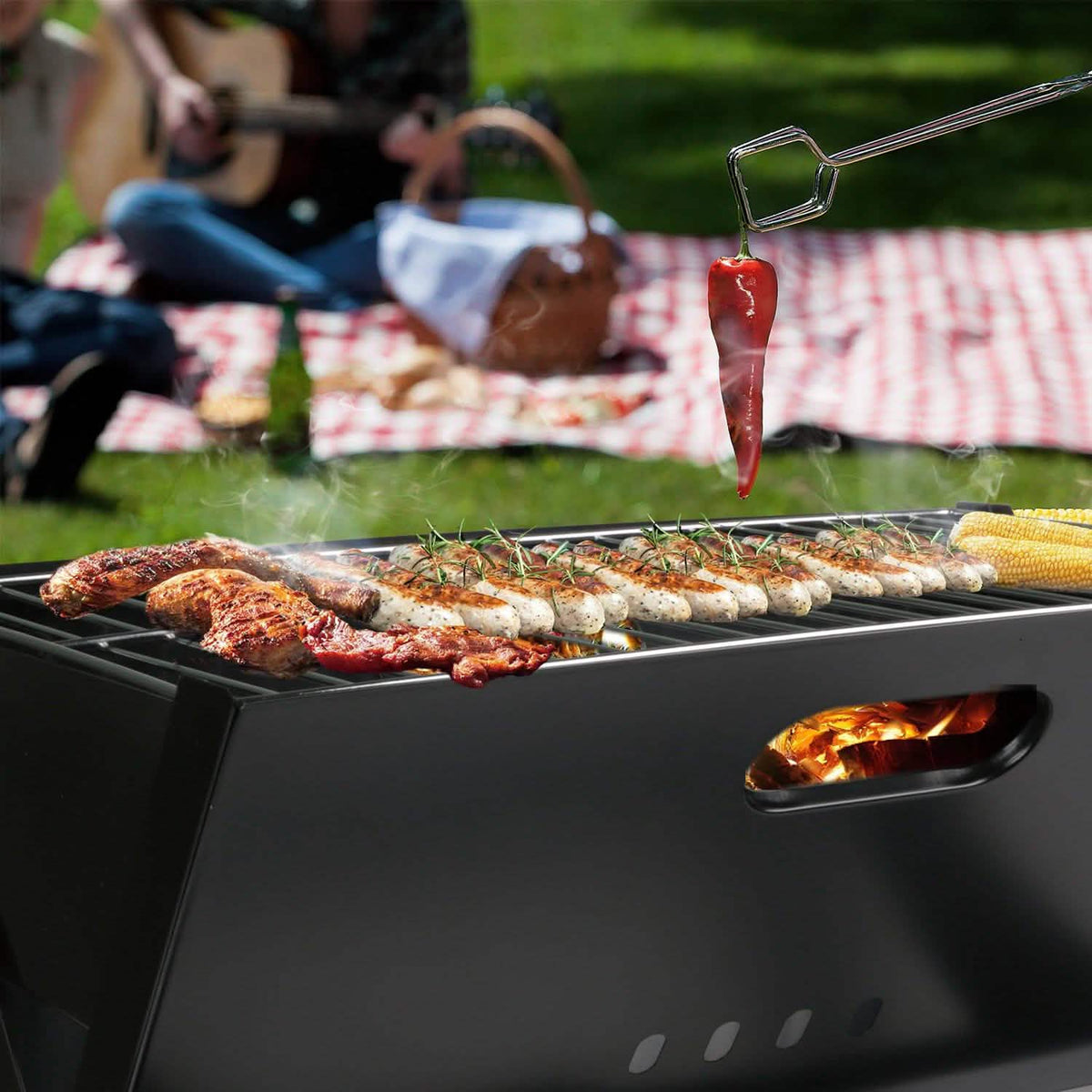 Foldable Portable BBQ Barbecue Grill