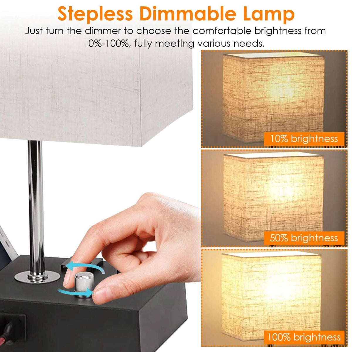 Fully Dimmable Table Lamp