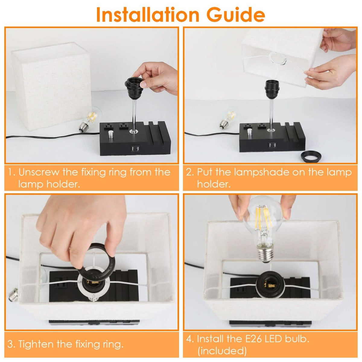 Fully Dimmable Table Lamp
