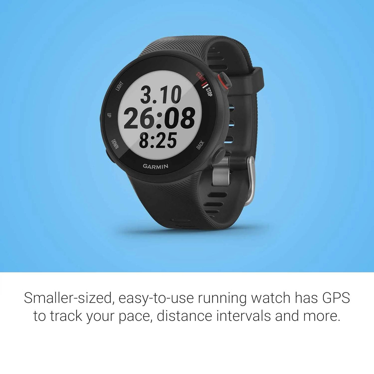 Garmin Forerunner 45S, 39mm Easy-to-use GPS Running Watch with Coach Free Training Plan Support  (Refurbished)