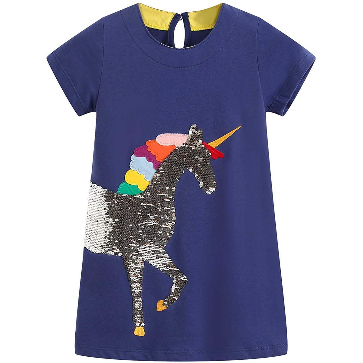 Girls Cotton Casual Jersey Dresses