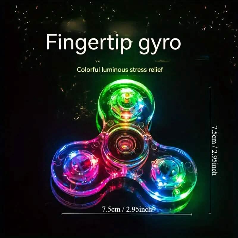 Glow-in-the-Dark LED Fidget Spinner