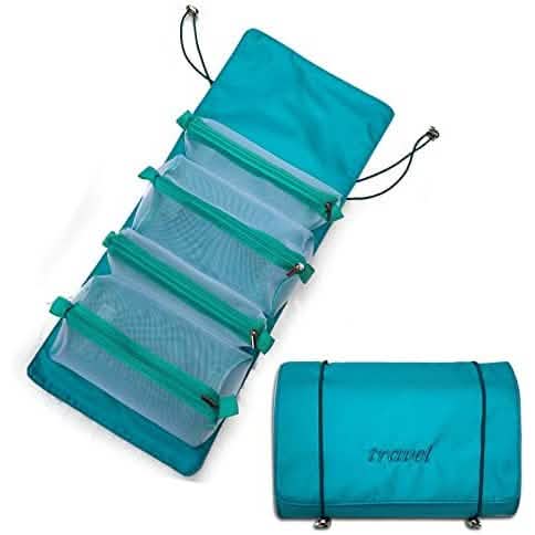 Hanging Roll-Up Makeup Bag