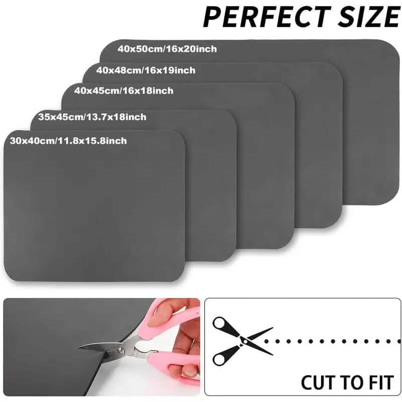 Heat Resistant Drainer Mat with Non-Slip Rubber Back
