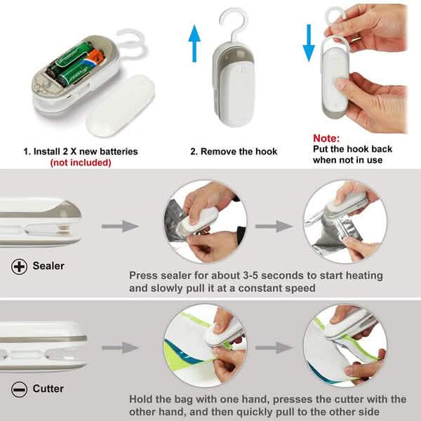 Heated Vacuum Chip Bag Sealer