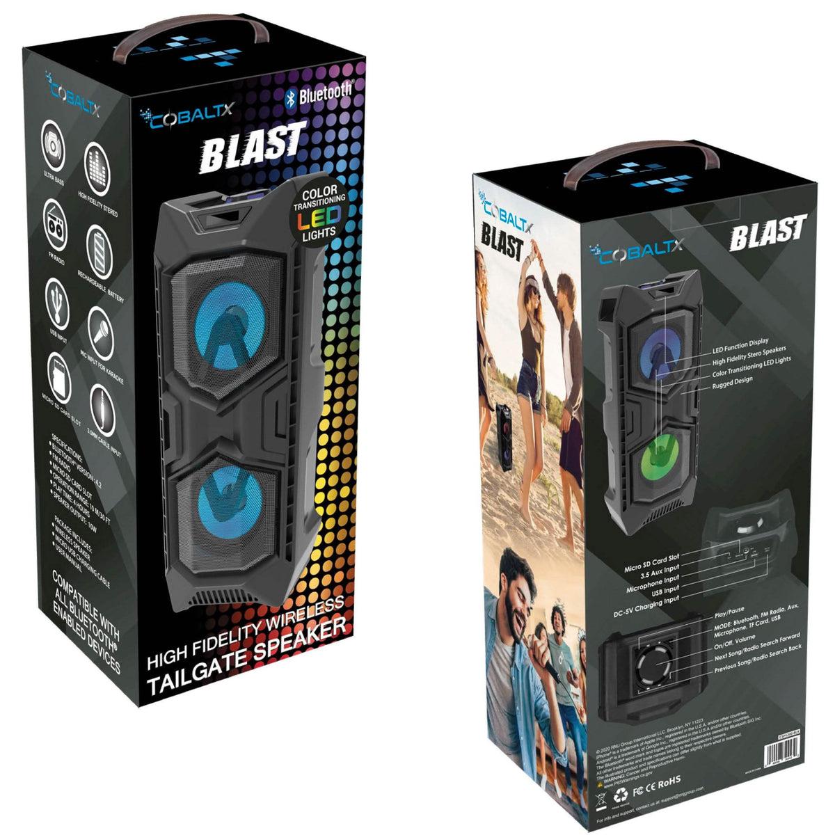 High Fidelity Wireless Tailgate LED Speaker