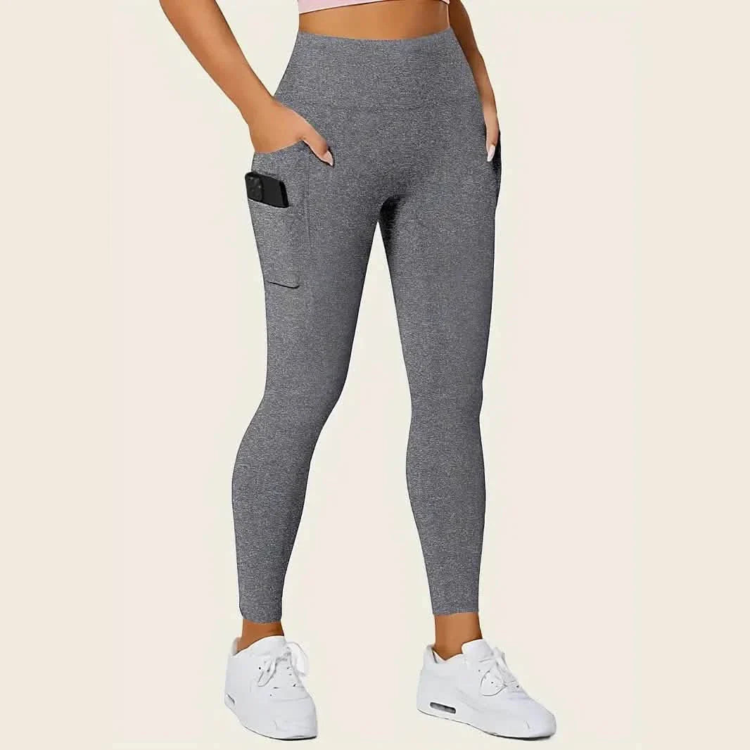High Rise Butt Lifting Seamless Leggings with Phone Pockets