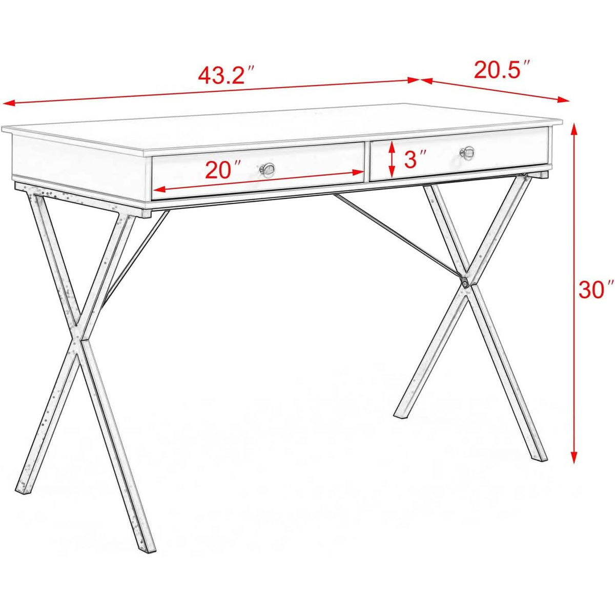 Home Office Computer Laptop Writing Desk