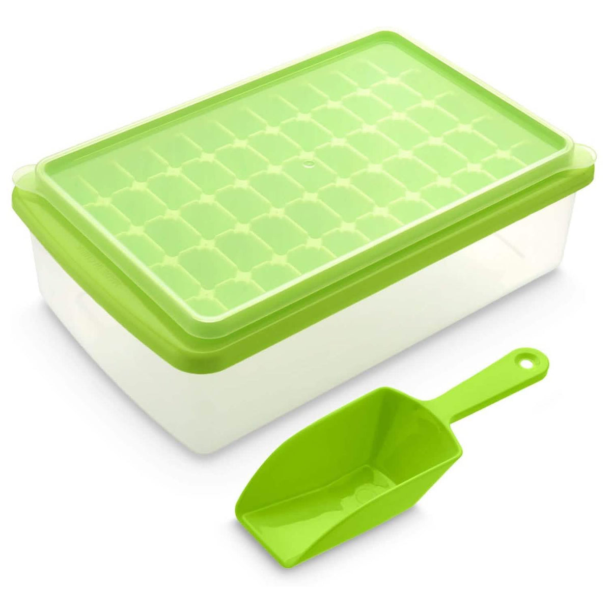 Ice Cube Tray with Lid and Bin
