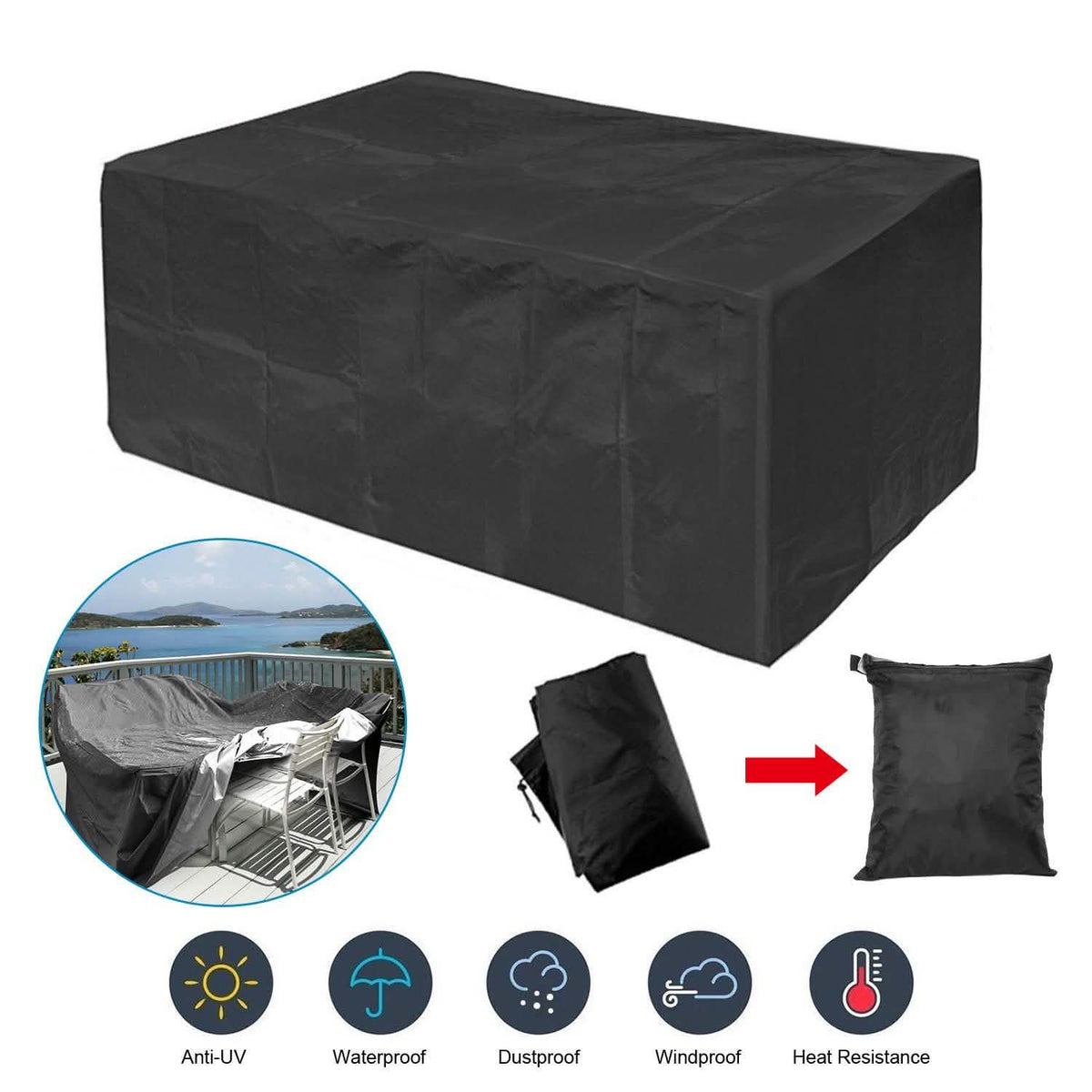 iMounTEK 210D Waterproof Outdoor Furniture Cover