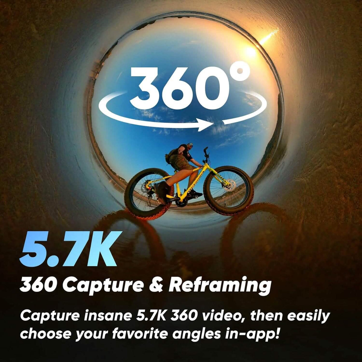 Insta360 X3 64GB Vlog Kit - 360 Action Camera with 5.7K 360, 4K Single-Lens Camera, Waterproof (Refurbished)
