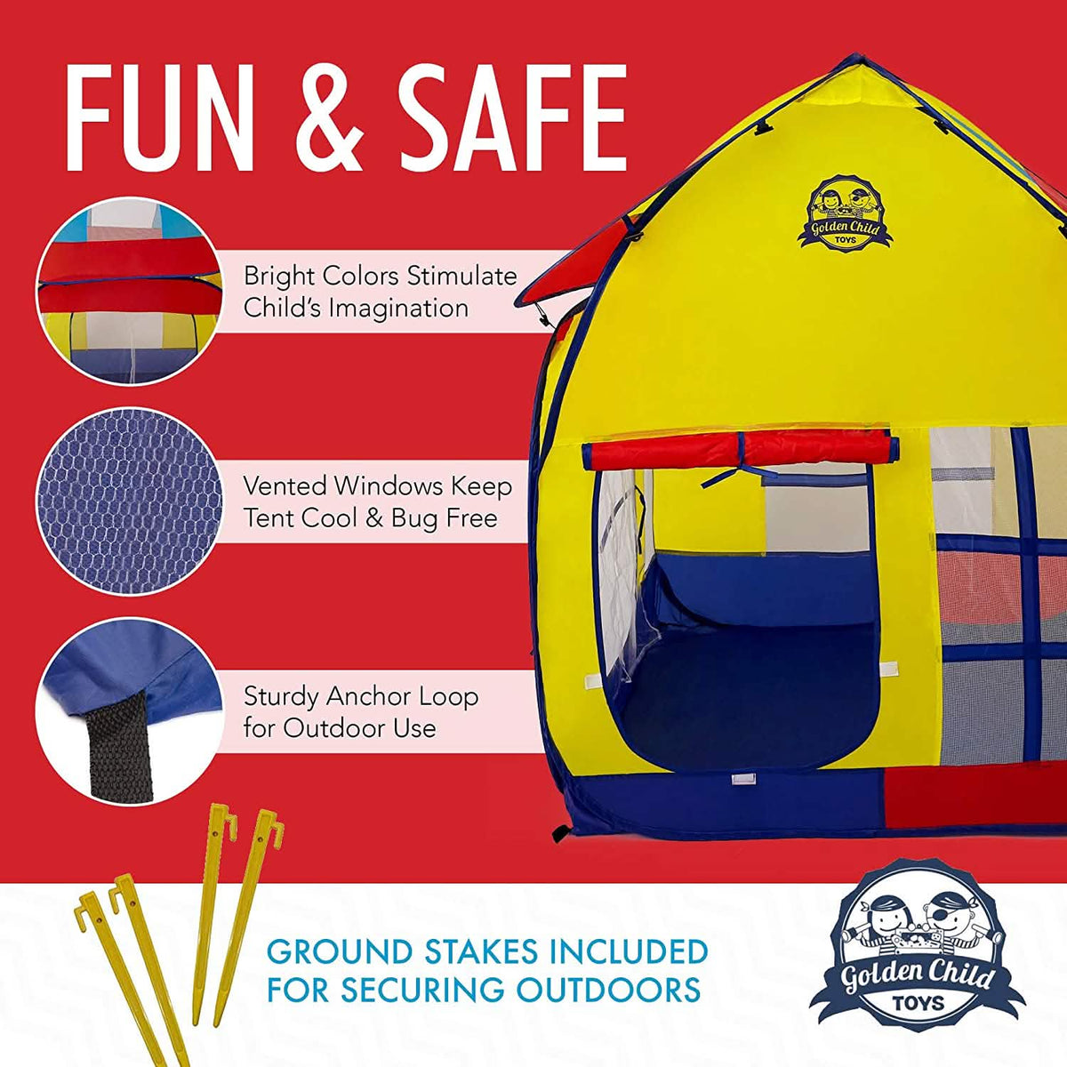 Kids Play Tent with Carrying Case