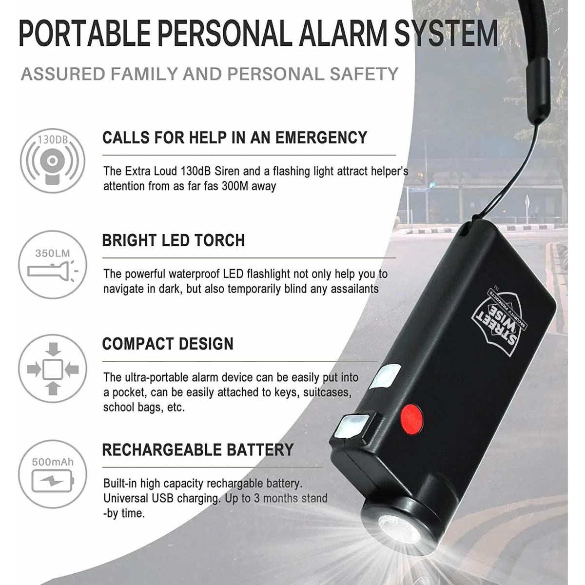 Knight Light Alarm & Flashlight