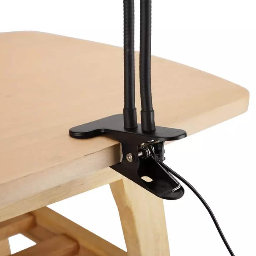 LAX Selfie Ring LED Light Stand with Desk Clip