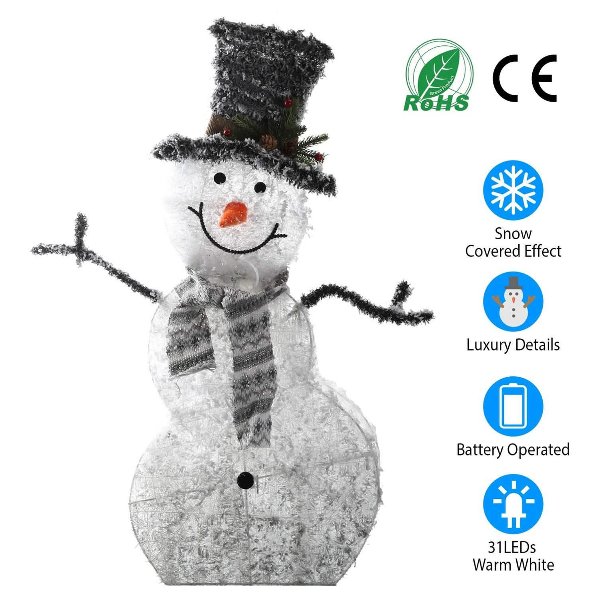 LED Christmas Snowman Decoration